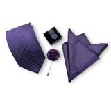  Set cà vạt nam 4 món cao cấp làm quà tặng, caravat đẹp sang trọng - SCR009 