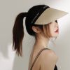  Quà tặng 20/11 cho sếp nữ, vợ, cô giáo, giáo viên nữ, mẹ và bạn gái, người yêu nữ quà tặng Mũ nón cói visor nửa đầu đi biển rộng vành tròn đẹp cho nữ AGANA - NC505 