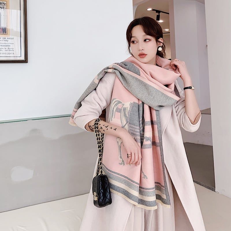  Khăn quàng choàng cổ len Cashmere cho nữ giữ ấm cao cấp phong cách Hàn Quốc đẹp sang trọng AGANA - KC468 