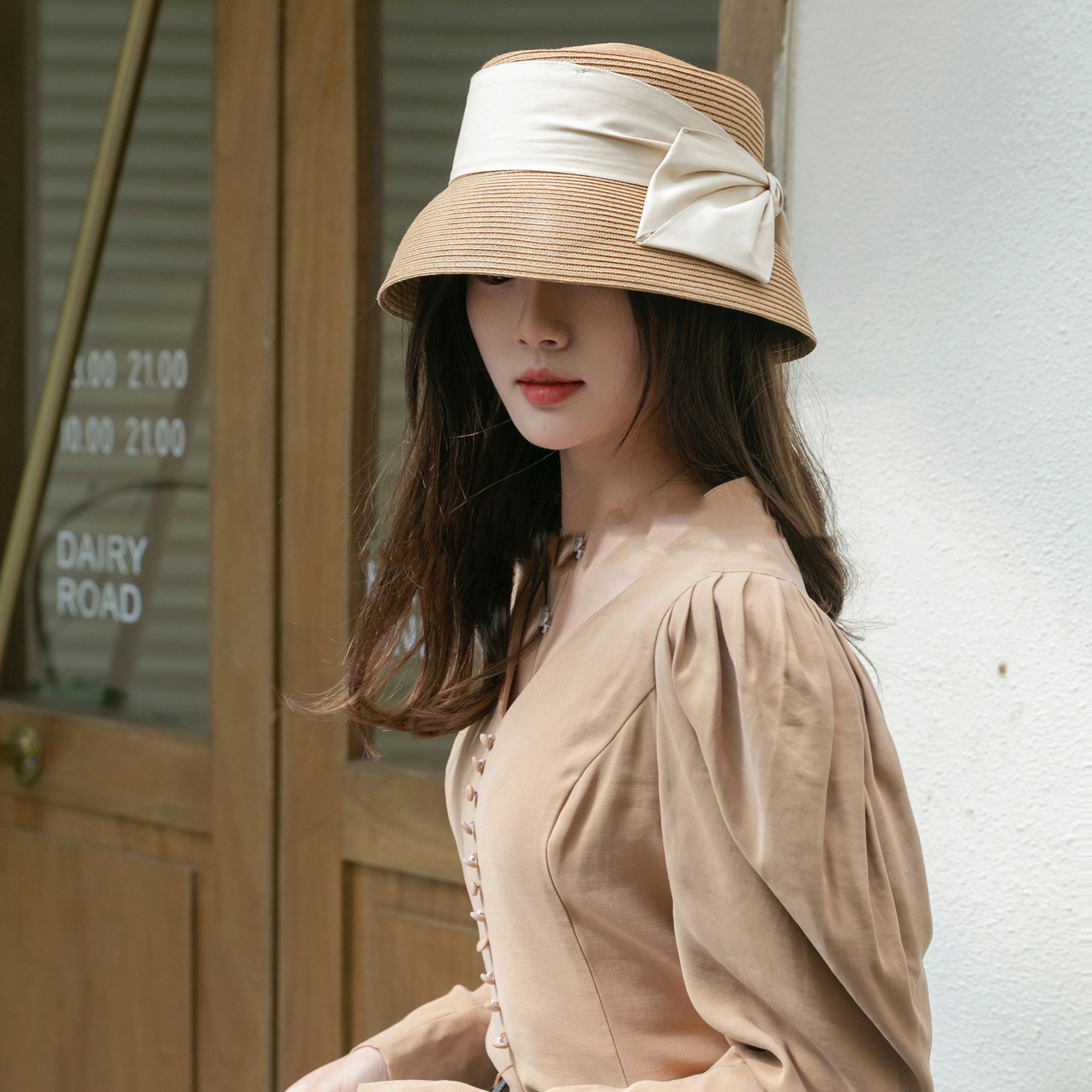  Quà tặng 20/11 cho sếp nữ, vợ, cô giáo, giáo viên nữ, mẹ và bạn gái, người yêu nữ quà tặng Mũ nón cói đi biển rộng vành tròn đẹp cho nữ AGANA - NC508 