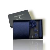  Quà tặng 20/11 cho đối tác nam, sếp nam, đồng nghiệp nam, người yêu nam ,bạn bè, anh trai hoặc người thân quà tặng Set cà vạt nam 4 món cao cấp làm quà tặng, caravat đẹp sang trọng - SCR005 