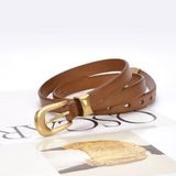  Thắt lưng nữ da bò thật AGANA dây nịt da thật đai váy da thật Hàn Quốc cao cấp phong cách hiện đại - DNT024 