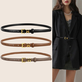  Thắt lưng nữ da bò thật AGANA dây nịt da thật đai váy da thật Hàn Quốc cao cấp phong cách hiện đại - DNT013 