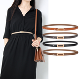  Thắt lưng nữ da bò thật AGANA dây nịt da thật đai váy da thật Hàn Quốc cao cấp phong cách hiện đại - DNT016 