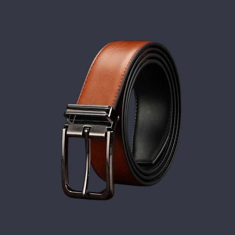  Quà tặng 20/10 cho đối tác nam, sếp nam, đồng nghiệp nam, người yêu nam ,bạn bè, anh trai hoặc người thân quà tặng Thắt lưng nam da bò thật khóa tự động hợp kim chống rỉ AGANA dây nịt nam cao cấp khóa lỗ kim da bò bền bỉ thời trang - Màu Nâu Sáng - DNN001 