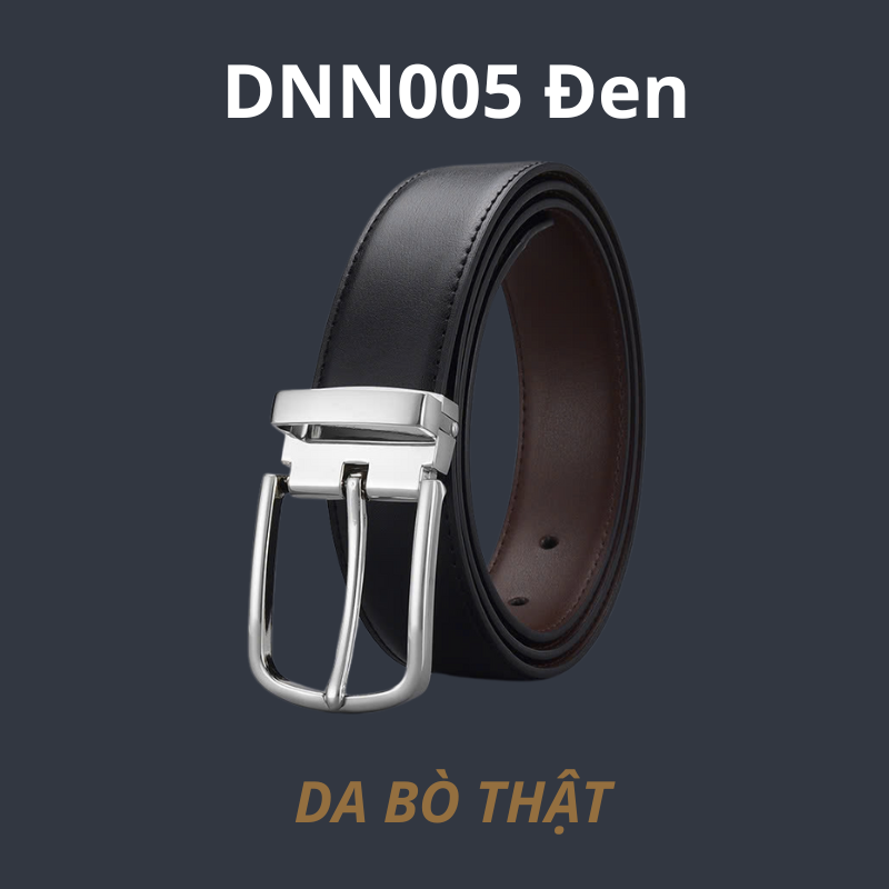  Quà tặng 20/10 cho đối tác nam, sếp nam, đồng nghiệp nam, người yêu nam ,bạn bè, anh trai hoặc người thân quà tặng Thắt lưng nam da bò thật khóa tự động hợp kim chống rỉ AGANA dây nịt nam cao cấp khóa lỗ kim da bò bền bỉ thời trang - Màu Đen - DNN005 