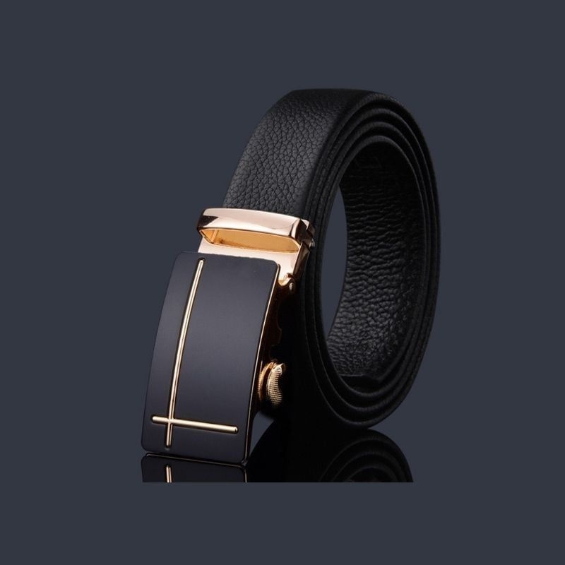  Quà tặng 20/10 cho đối tác nam, sếp nam, đồng nghiệp nam, người yêu nam ,bạn bè, anh trai hoặc người thân quà tặng Thắt lưng nam da bò thật khóa tự động hợp kim chống rỉ AGANA dây nịt nam cao cấp khóa lỗ kim da bò bền bỉ thời trang - Màu Đen - DNN013 