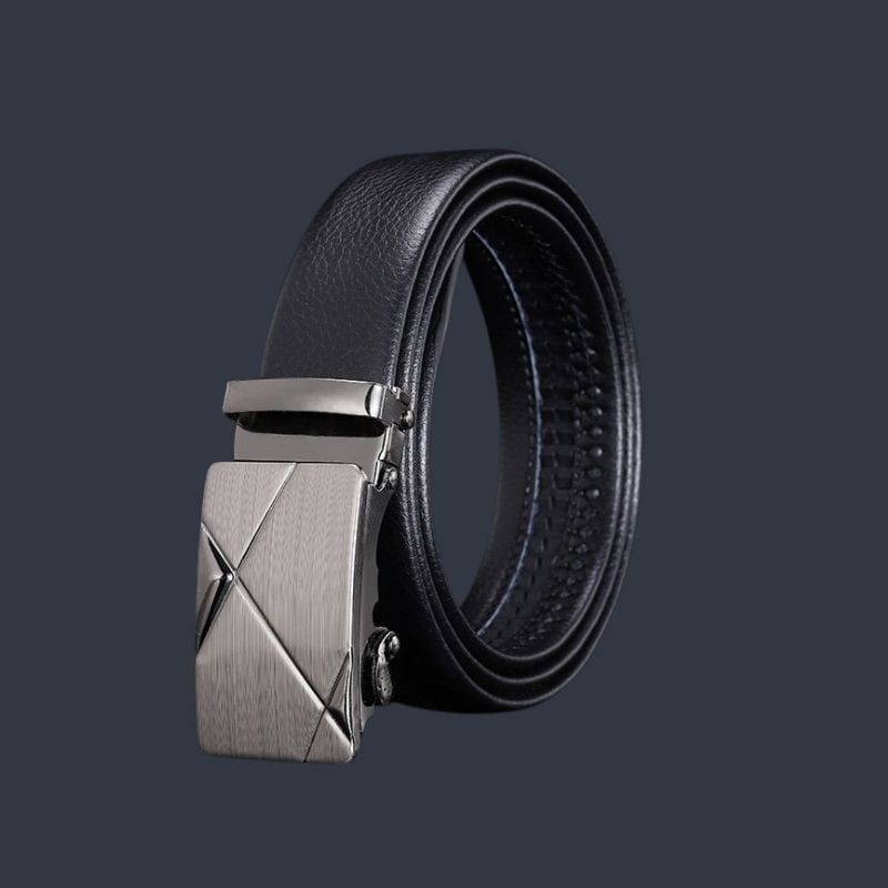  Quà tặng 20/10 cho đối tác nam, sếp nam, đồng nghiệp nam, người yêu nam ,bạn bè, anh trai hoặc người thân quà tặng Thắt lưng nam da bò thật khóa tự động hợp kim chống rỉ AGANA dây nịt nam cao cấp khóa lỗ kim da bò bền bỉ thời trang - Màu Đen - DNN021 