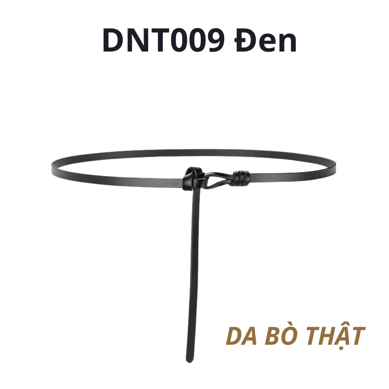  Thắt lưng nữ da bò thật AGANA dây nịt da thật đai váy da thật Hàn Quốc cao cấp phong cách hiện đại - DNT009 