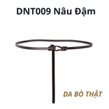  Thắt lưng nữ da bò thật AGANA dây nịt da thật đai váy da thật Hàn Quốc cao cấp phong cách hiện đại - DNT009 