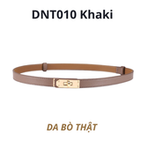  Thắt lưng nữ da bò thật AGANA dây nịt da thật đai váy da thật Hàn Quốc cao cấp phong cách hiện đại - DNT010 