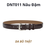  Thắt lưng nữ da bò thật AGANA dây nịt da thật đai váy da thật Hàn Quốc cao cấp phong cách hiện đại - DNT011 