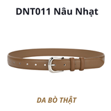  Thắt lưng nữ da bò thật AGANA dây nịt da thật đai váy da thật Hàn Quốc cao cấp phong cách hiện đại - DNT011 