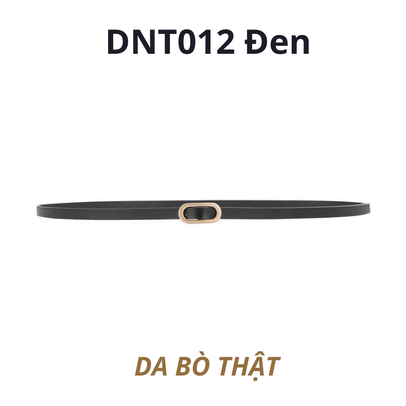  Thắt lưng nữ da bò thật AGANA dây nịt da thật đai váy da thật Hàn Quốc cao cấp phong cách hiện đại - DNT012 