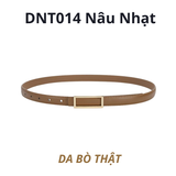  Thắt lưng nữ da bò thật AGANA dây nịt da thật đai váy da thật Hàn Quốc cao cấp phong cách hiện đại - DNT014 