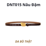  Thắt lưng nữ da bò thật AGANA dây nịt da thật đai váy da thật Hàn Quốc cao cấp phong cách hiện đại - DNT015 
