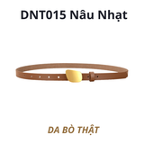  Thắt lưng nữ da bò thật AGANA dây nịt da thật đai váy da thật Hàn Quốc cao cấp phong cách hiện đại - DNT015 