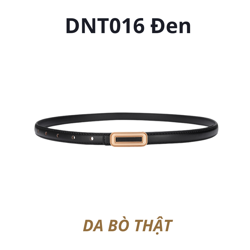  Thắt lưng nữ da bò thật AGANA dây nịt da thật đai váy da thật Hàn Quốc cao cấp phong cách hiện đại - DNT016 