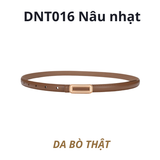  Thắt lưng nữ da bò thật AGANA dây nịt da thật đai váy da thật Hàn Quốc cao cấp phong cách hiện đại - DNT016 