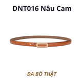  Thắt lưng nữ da bò thật AGANA dây nịt da thật đai váy da thật Hàn Quốc cao cấp phong cách hiện đại - DNT016 