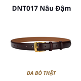  Thắt lưng nữ da bò thật AGANA dây nịt da thật đai váy da thật Hàn Quốc cao cấp phong cách hiện đại - DNT017 