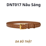  Thắt lưng nữ da bò thật AGANA dây nịt da thật đai váy da thật Hàn Quốc cao cấp phong cách hiện đại - DNT017 