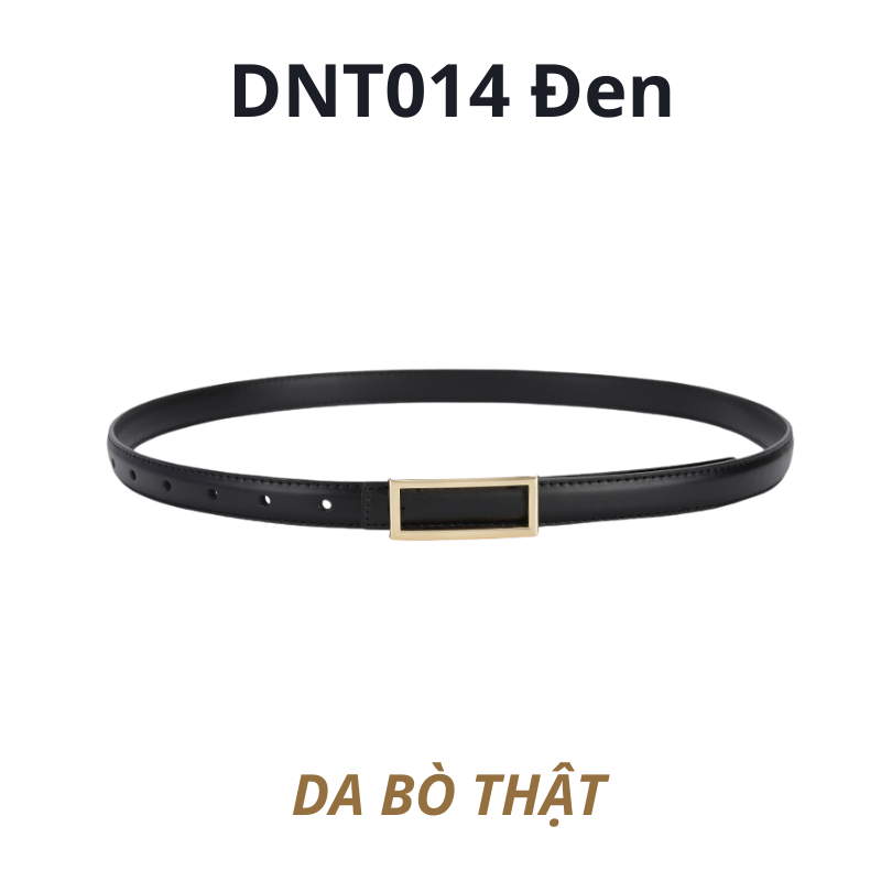  Thắt lưng nữ da bò thật AGANA dây nịt da thật đai váy da thật Hàn Quốc cao cấp phong cách hiện đại - DNT014 