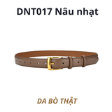  Thắt lưng nữ da bò thật AGANA dây nịt da thật đai váy da thật Hàn Quốc cao cấp phong cách hiện đại - DNT017 