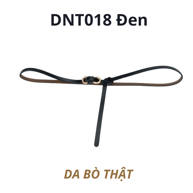  Thắt lưng nữ da bò thật AGANA dây nịt da thật đai váy da thật Hàn Quốc cao cấp phong cách hiện đại - DNT018 