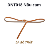  Thắt lưng nữ da bò thật AGANA dây nịt da thật đai váy da thật Hàn Quốc cao cấp phong cách hiện đại - DNT018 