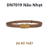  Thắt lưng nữ da bò thật AGANA dây nịt da thật đai váy da thật Hàn Quốc cao cấp phong cách hiện đại - DNT019 