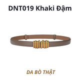  Thắt lưng nữ da bò thật AGANA dây nịt da thật đai váy da thật Hàn Quốc cao cấp phong cách hiện đại - DNT019 