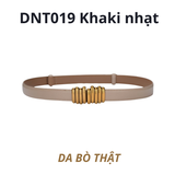  Thắt lưng nữ da bò thật AGANA dây nịt da thật đai váy da thật Hàn Quốc cao cấp phong cách hiện đại - DNT019 