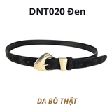  Thắt lưng nữ da bò thật AGANA dây nịt da thật đai váy da thật Hàn Quốc cao cấp phong cách hiện đại - DNT020 