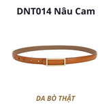  Thắt lưng nữ da bò thật AGANA dây nịt da thật đai váy da thật Hàn Quốc cao cấp phong cách hiện đại - DNT014 