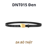  Thắt lưng nữ da bò thật AGANA dây nịt da thật đai váy da thật Hàn Quốc cao cấp phong cách hiện đại - DNT015 