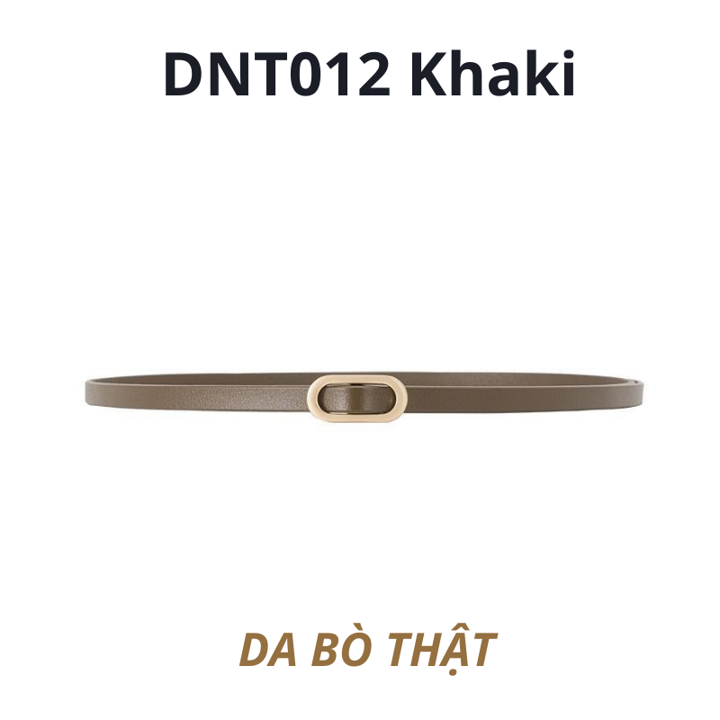  Thắt lưng nữ da bò thật AGANA dây nịt da thật đai váy da thật Hàn Quốc cao cấp phong cách hiện đại - DNT012 