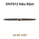  Thắt lưng nữ da bò thật AGANA dây nịt da thật đai váy da thật Hàn Quốc cao cấp phong cách hiện đại - DNT012 