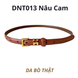  Thắt lưng nữ da bò thật AGANA dây nịt da thật đai váy da thật Hàn Quốc cao cấp phong cách hiện đại - DNT013 