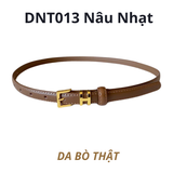  Thắt lưng nữ da bò thật AGANA dây nịt da thật đai váy da thật Hàn Quốc cao cấp phong cách hiện đại - DNT013 