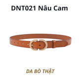  Thắt lưng nữ da bò thật AGANA dây nịt da thật đai váy da thật Hàn Quốc cao cấp phong cách hiện đại - DNT021 