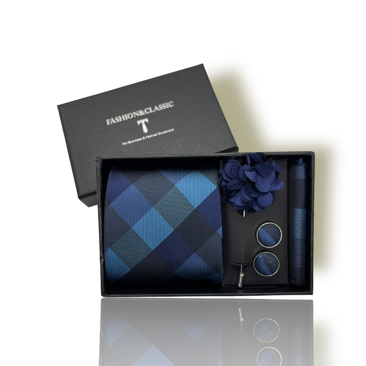  Quà tặng 20/11 cho đối tác nam, sếp nam, đồng nghiệp nam, người yêu nam ,bạn bè, anh trai hoặc người thân quà tặng Set cà vạt nam 4 món cao cấp làm quà tặng, caravat đẹp sang trọng - SCR028 