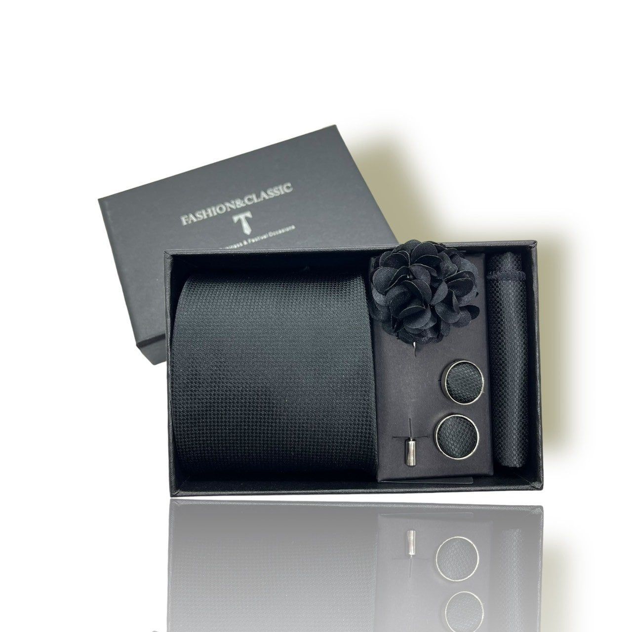  Quà tặng 20/10 cho đối tác nam, sếp nam, đồng nghiệp nam, người yêu nam ,bạn bè, anh trai hoặc người thân quà tặng Set cà vạt nam 4 món cao cấp làm quà tặng, caravat đẹp sang trọng - SCR014 