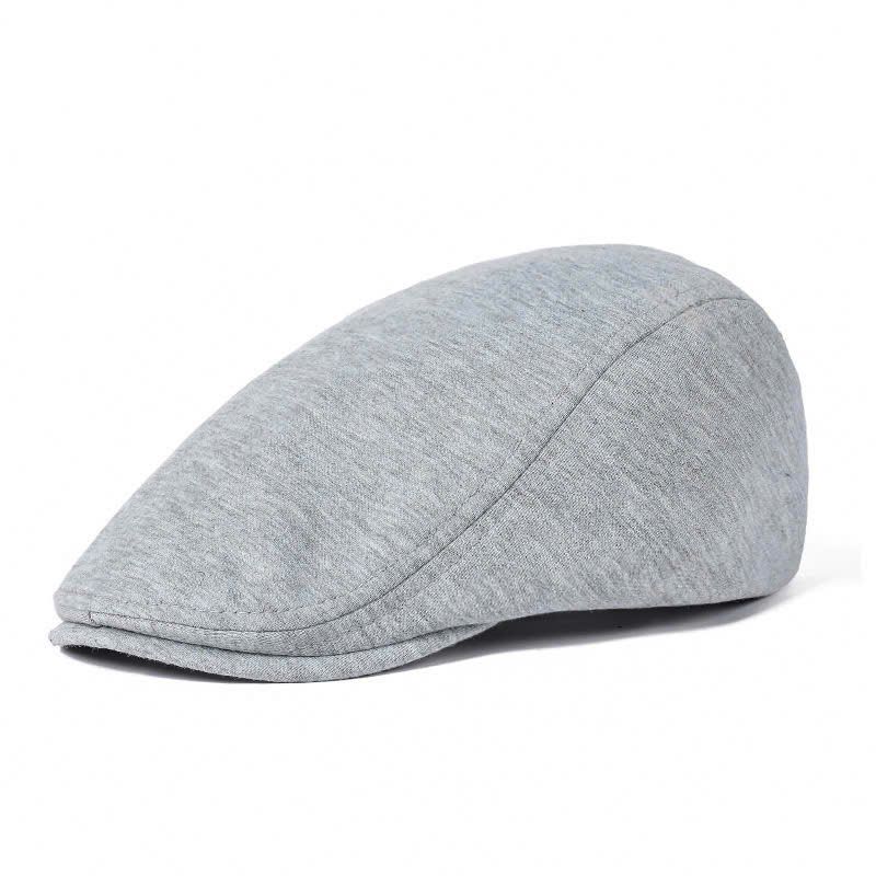  Mũ nón beret nam cao cấp AGANA mũ nồi nam phong cách Newboy cổ điển pha lẫn hiện đại - Màu Xám Nhạt - MBRN005 