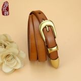  Thắt lưng nữ da bò thật AGANA dây nịt da thật đai váy da thật Hàn Quốc cao cấp phong cách hiện đại - DNT024 