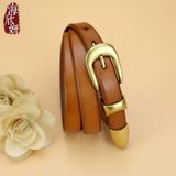  Thắt lưng nữ da bò thật AGANA dây nịt da thật đai váy da thật Hàn Quốc cao cấp phong cách hiện đại - DNT024 