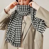  Khăn quàng choàng cổ len Cashmere AGANA giữ ấm cao cấp phong cách châu Âu Mỹ sang trọng 