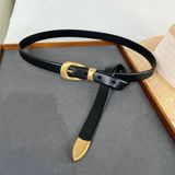 Thắt lưng nữ da bò thật AGANA dây nịt da thật đai váy da thật Hàn Quốc cao cấp phong cách hiện đại - DNT024 