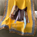  Quà tặng 20/11 cho sếp nữ, vợ, cô giáo, giáo viên nữ, mẹ và bạn gái, người yêu nữ quà tặng Khăn quàngchoàng cổ lụa cao cấp cho nữ văn phòng sở đẹp màu vàng AGANA - KS219 