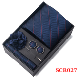  Quà tặng 20/11 cho đối tác nam, sếp nam, đồng nghiệp nam, người yêu nam ,bạn bè, anh trai hoặc người thân quà tặng Set cà vạt nam 4 món cao cấp làm quà tặng, caravat đẹp sang trọng - SCR027 
